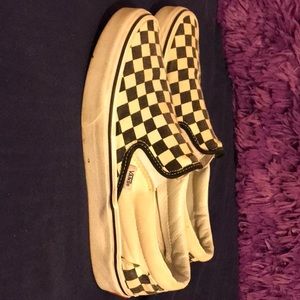 Vans checker black/white size 7